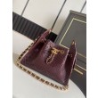 Borsa Chanel 26 hobo con intagli AS5631 Borgogna