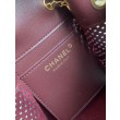 Borsa Chanel 26 hobo con intagli AS5631 Borgogna