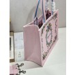 Borse Imitazioni shopping Dior Book Tote Beige Wave con tracolla