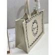 Borsa shopping Dior Book Tote Rosa Wave con tracolla