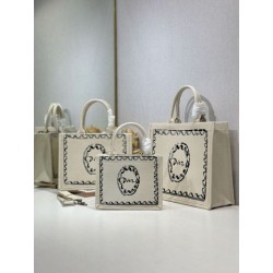 Borsa shopping Dior Book Tote Rosa Wave con tracolla