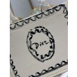 Borsa shopping Dior Book Tote Rosa Wave con tracolla