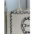 Borsa shopping Dior Book Tote Rosa Wave con tracolla