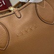 Borsa tote reversibile Gucci 839124 Totissima Giallo/Marrone