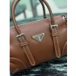 Copia Perfetta Borsa a tracolla Prada Mini Bonnie 1BA499 marrone