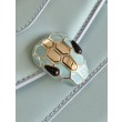 Copia Perfetta Borse Imitazioni Bvlgari Serpenti Forever Mini con manico superiore Versione Chip Blu