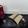 Gucci 875117 Borsa a tracolla media Lunetta marrone