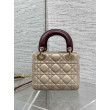 Mini borsa Lady Dior Dior bow rossa/beige Mini borsa Lady Dior Dior bow rossa/beige