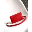 Pochette con catena Bvlgari Serpenti Forever 20cm Versione Chip Rosso