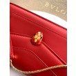 Pochette con catena Bvlgari Serpenti Forever 20cm Versione Chip Rosso