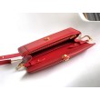 Pochette con catena Bvlgari Serpenti Forever 20cm Versione Chip Rosso