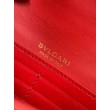 Pochette con catena Bvlgari Serpenti Forever 20cm Versione Chip Rosso