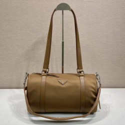 Replica perfette Borse Valigia Prada 1BB154 nylon Marrone