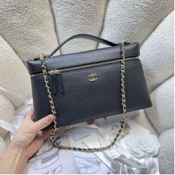 Sito Replica Borsa Chanel Vanity con catena 29cm AS6473 Nera Imitazioni Replica perfette Borsa Chanel Vanity con catena 29cm AS6473 Nera