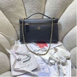 Replica perfette Borsa Chanel Vanity con catena 29cm AS6473 Nera