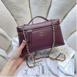 Sito Replica Qualità Premium Borsa Chanel Vanity con catena 23cm AS5347 Rosso Imitazioni Replica perfette Qualità Premium Borsa Chanel Vanity con catena 23cm AS5347 Rosso
