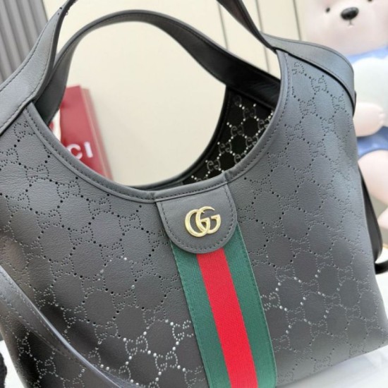 Sito Replica Borse Imitazioni piccola Gucci Giglio traforata GG 860845 Nero Imitazioni Replica perfette Borse Imitazioni piccola Gucci Giglio traforata GG 860845 Nero