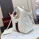 Sito Replica Qualità Premium Borsa piccola Gucci Giglio traforata GG 860845 bianca Imitazioni Replica perfette Qualità Premium Borsa piccola Gucci Giglio traforata GG 860845 bianca