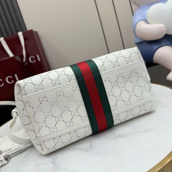 Sito Replica Qualità Premium Borsa piccola Gucci Giglio traforata GG 860845 bianca Imitazioni Replica perfette Qualità Premium Borsa piccola Gucci Giglio traforata GG 860845 bianca