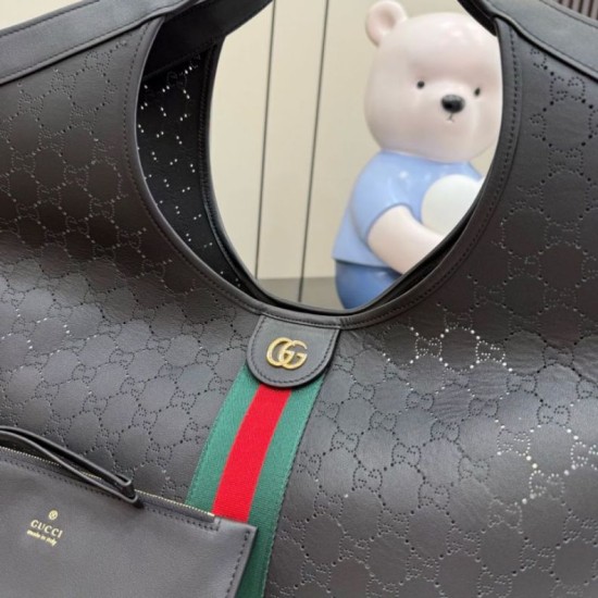 Sito Replica Perfetta grande Gucci Giglio 853971 traforata GG Nero Imitazioni Replica perfette Perfetta grande Gucci Giglio 853971 traforata GG Nero