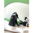 Borsa a mano Chanel 26S AS6268  scamosciata con tracolla larga Nero