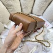 Borsa Chanel Vanity con catena 23cm AS5347 Marrone