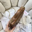 Borsa Chanel Vanity con catena 23cm AS5347 Marrone