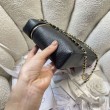 Borsa Chanel Vanity con catena 29cm AS6473 Nera