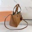 Borsa Tote Miu Miu hammered marrone