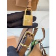 Borsa Tote Miu Miu hammered marrone