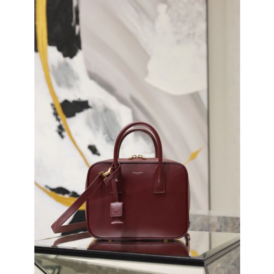 Borsa YSL Saint Laurent Sac de Jour Bauletto con tracolla Rosso