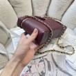 Qualit&agrave; Premium Borsa Chanel Vanity con catena 23cm AS5347 Rosso