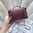Qualit&agrave; Premium Borsa Chanel Vanity con catena 23cm AS5347 Rosso