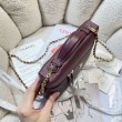 Qualit&agrave; Premium Borsa Chanel Vanity con catena 23cm AS5347 Rosso