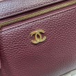 Qualit&agrave; Premium Borsa Chanel Vanity con catena 23cm AS5347 Rosso