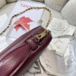 Qualit&agrave; Premium Borsa Chanel Vanity con catena 23cm AS5347 Rosso