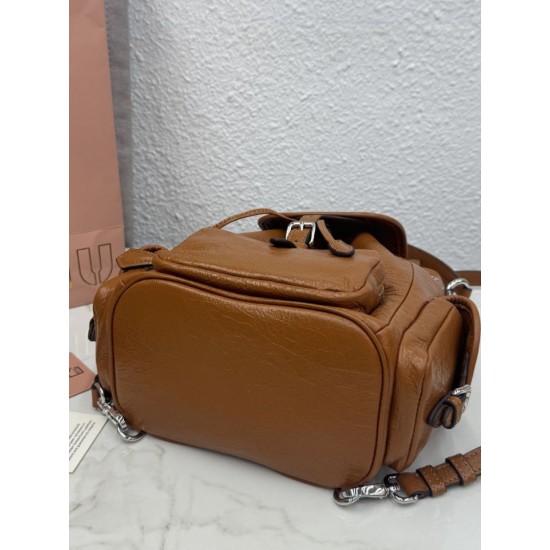 Sito Replica Zaino Miu Miu 26s pelle cerata 5bc043 marrone Imitazioni Replica perfette Zaino Miu Miu 26s pelle cerata 5bc043 marrone