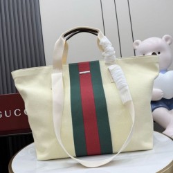 Replica perfette Borsa tote media Gucci Positano 875929 bianca