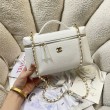 Borse Firmate Replica Chanel AS5347 Vanity con catena 23cm Bianco