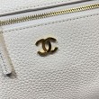 Borse Firmate Replica Chanel AS5347 Vanity con catena 23cm Bianco
