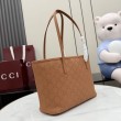 Borsa tote Gucci 875236 Tribeca con perforazioni giallo terroso