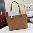 Borsa tote Gucci 875236 Tribeca con perforazioni giallo terroso