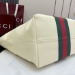 Borsa tote media Gucci Positano 875929 bianca