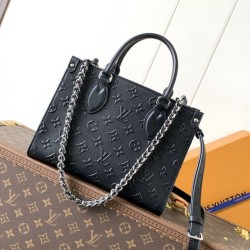 Replica perfette Louis Vuitton onthego PM Codice variabile Chip M14576 Nero