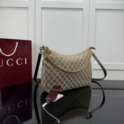 Sito Replica Borsa a tracolla Gucci Lady Lunetta Chain A0060A Marrone Imitazioni Replica perfette Borsa a tracolla Gucci Lady Lunetta Chain A0060A Marrone