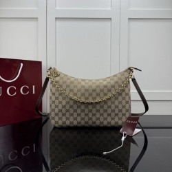 Replica perfette Borsa a tracolla Gucci Lady Lunetta Chain A0060A Marrone