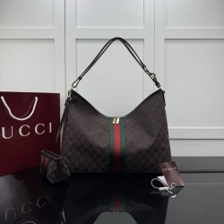 Replica perfette Borsa tote grande Gucci Giglio A008NS tela GG bordeaux
