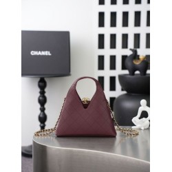 Replica Perfetta Chanel AS6392 triangolare trapuntata bordeaux