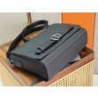 Borse Firmate Replica a tracolla Dior Normandie con patta nera