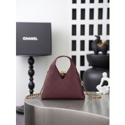 Replica Perfetta Chanel AS6392 triangolare trapuntata bordeaux